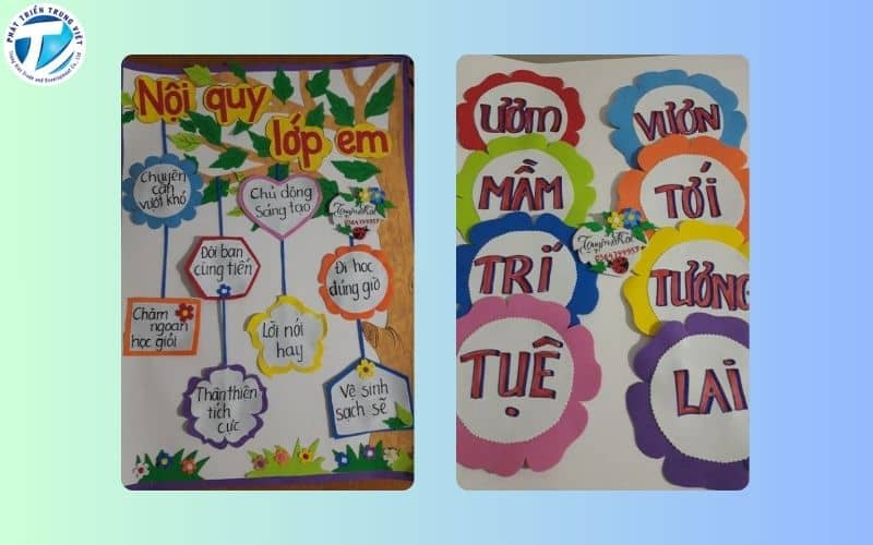 Mẫu trang trí lớp học
